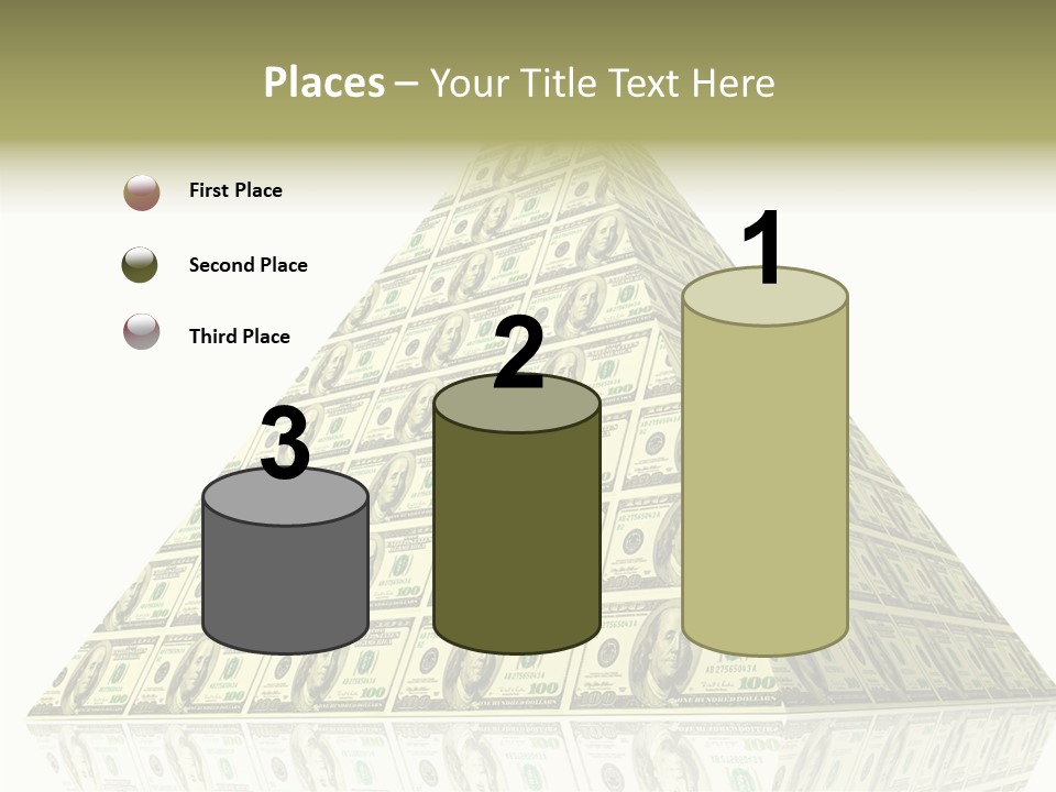 Symbol Financial Strength PowerPoint Template