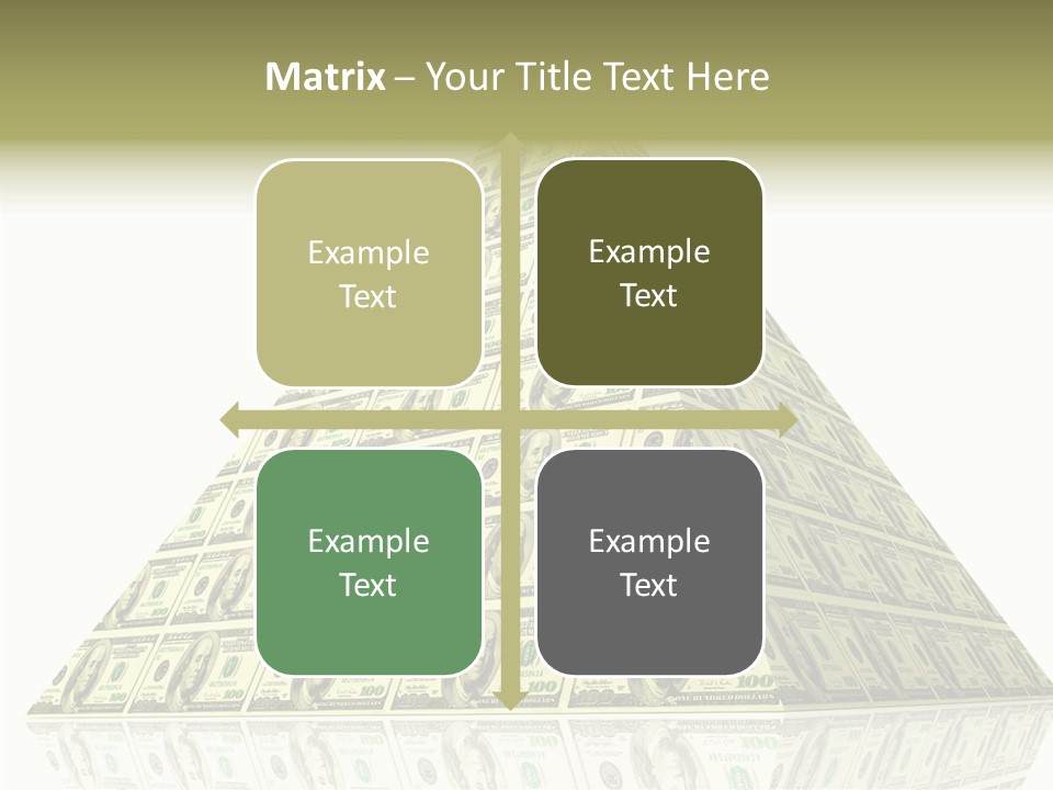 Symbol Financial Strength PowerPoint Template