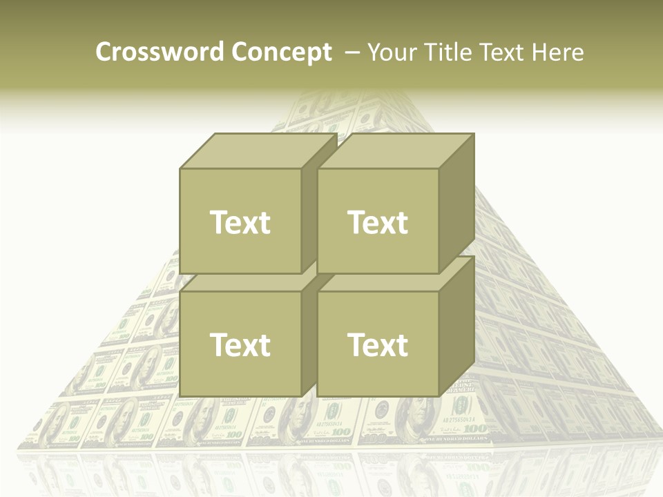 Symbol Financial Strength PowerPoint Template