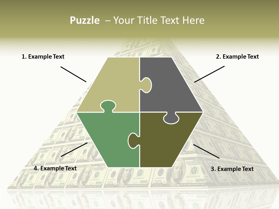 Symbol Financial Strength PowerPoint Template
