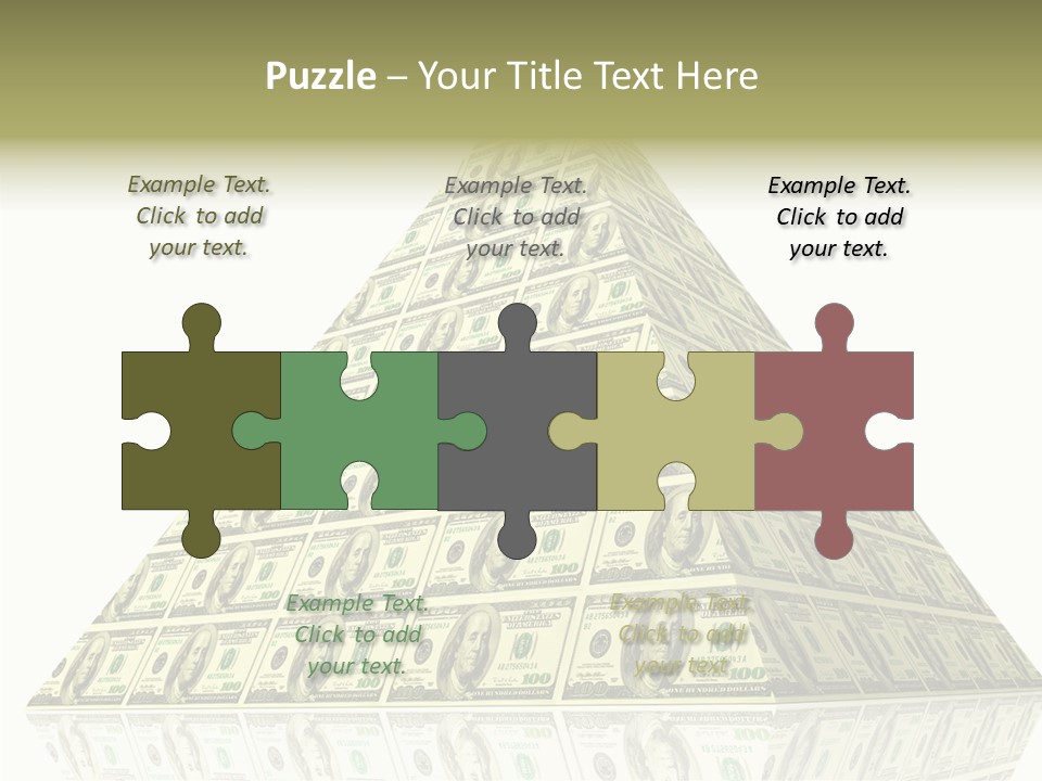 Symbol Financial Strength PowerPoint Template