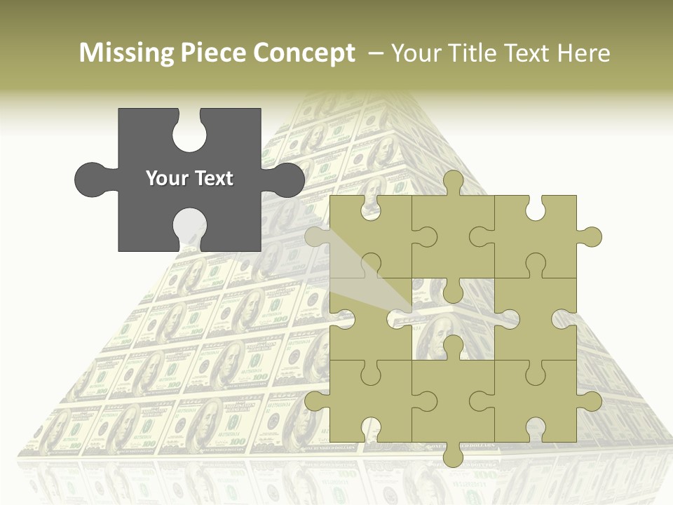 Symbol Financial Strength PowerPoint Template