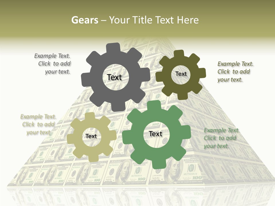 Symbol Financial Strength PowerPoint Template