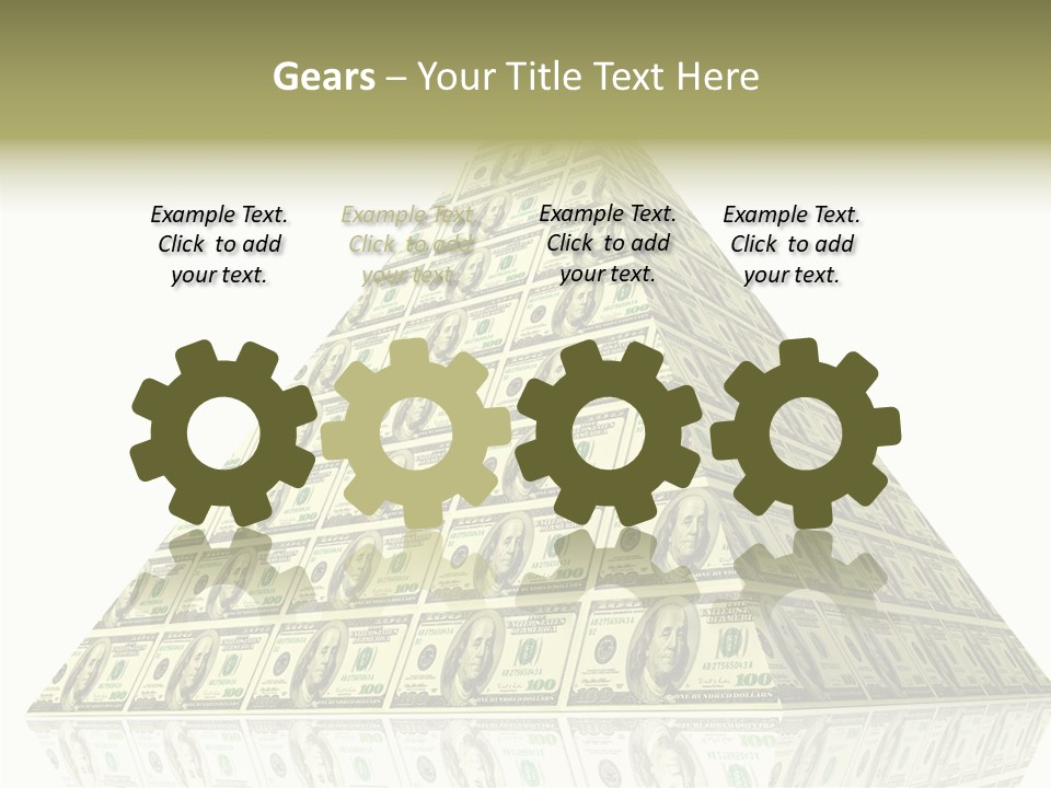 Symbol Financial Strength PowerPoint Template