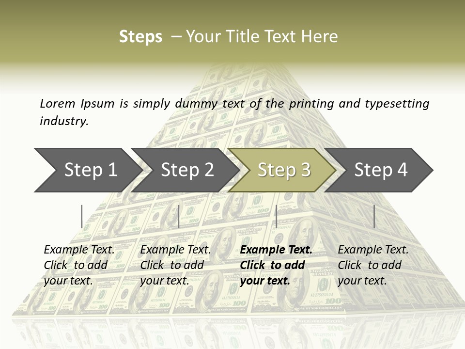Symbol Financial Strength PowerPoint Template