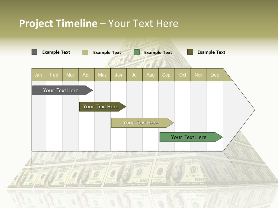 Symbol Financial Strength PowerPoint Template