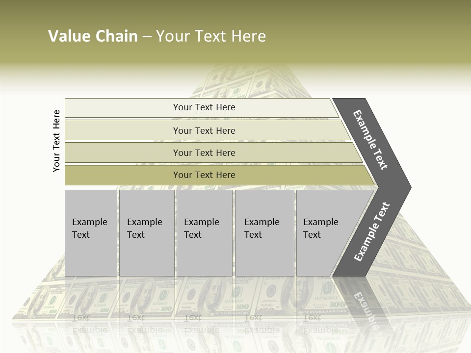 Symbol Financial Strength PowerPoint Template