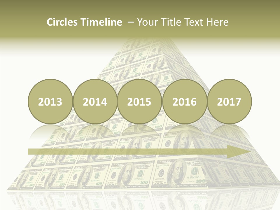 Symbol Financial Strength PowerPoint Template