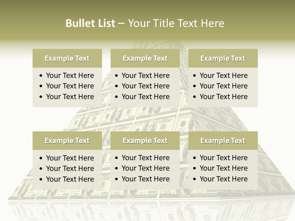 Symbol Financial Strength PowerPoint Template