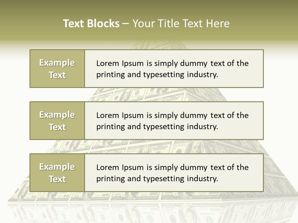 Symbol Financial Strength PowerPoint Template