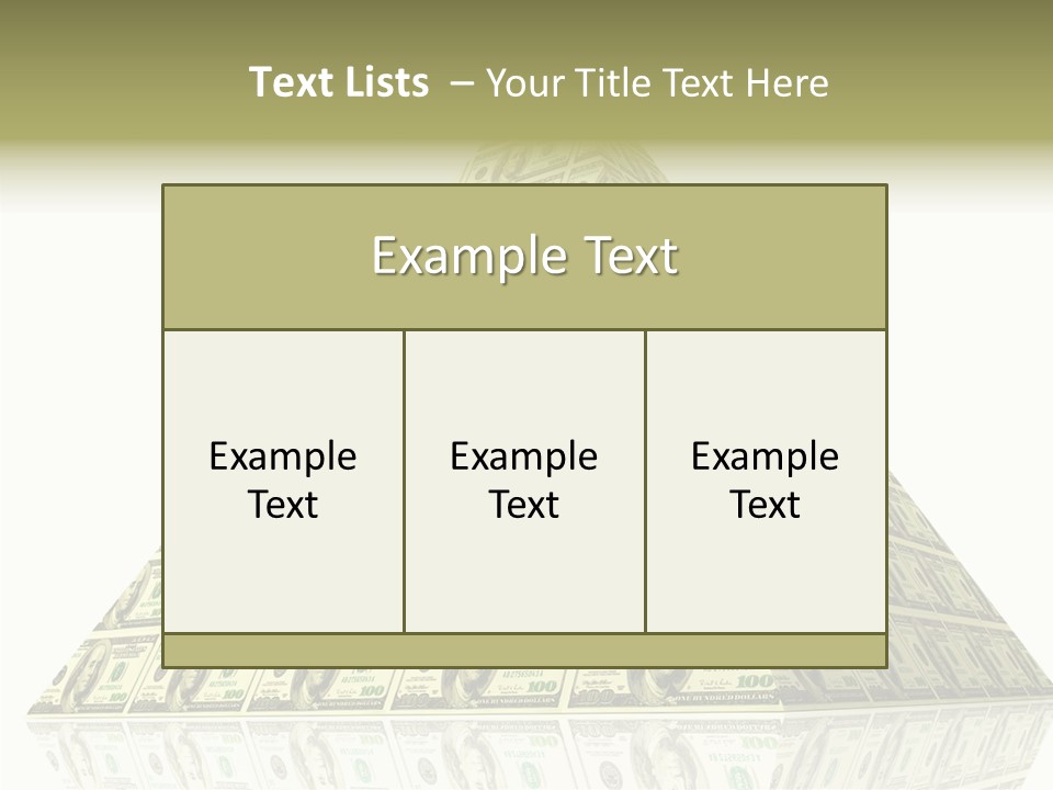 Symbol Financial Strength PowerPoint Template