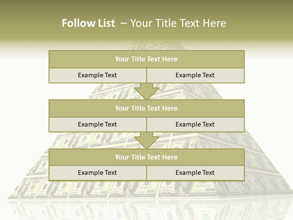 Symbol Financial Strength PowerPoint Template