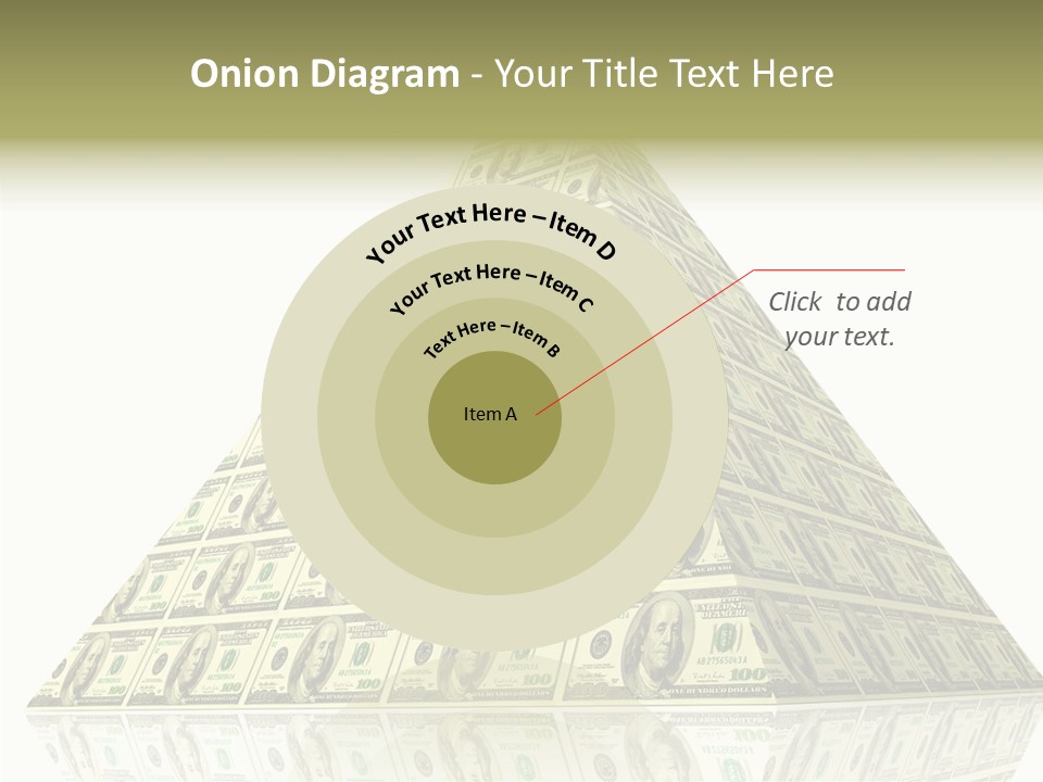 Symbol Financial Strength PowerPoint Template