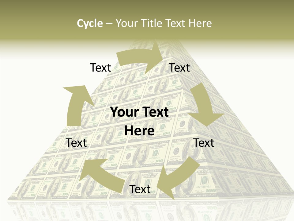Symbol Financial Strength PowerPoint Template