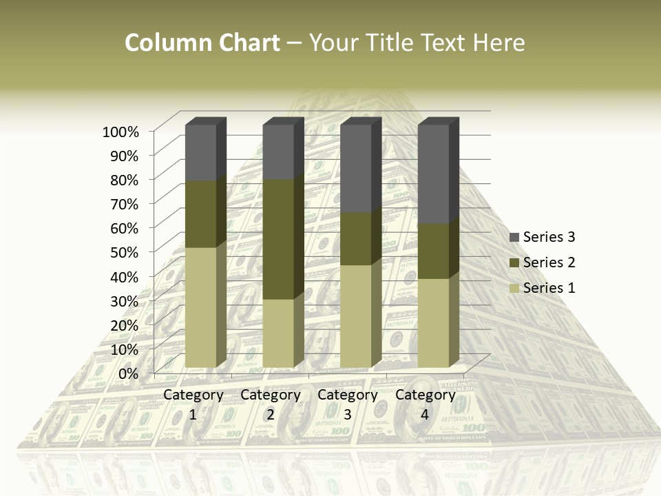 Symbol Financial Strength PowerPoint Template