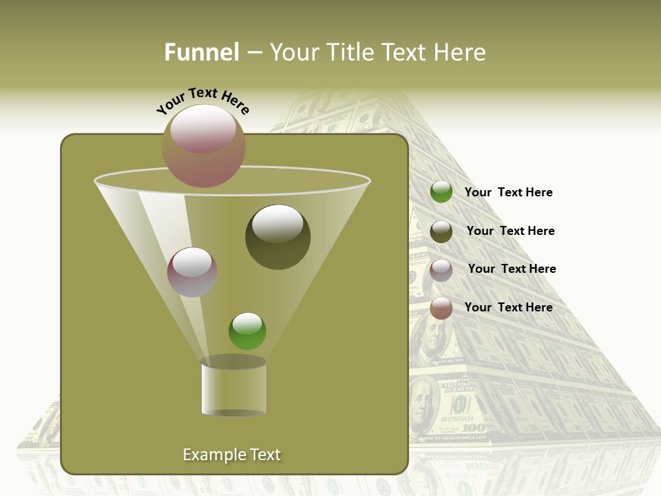 Symbol Financial Strength PowerPoint Template