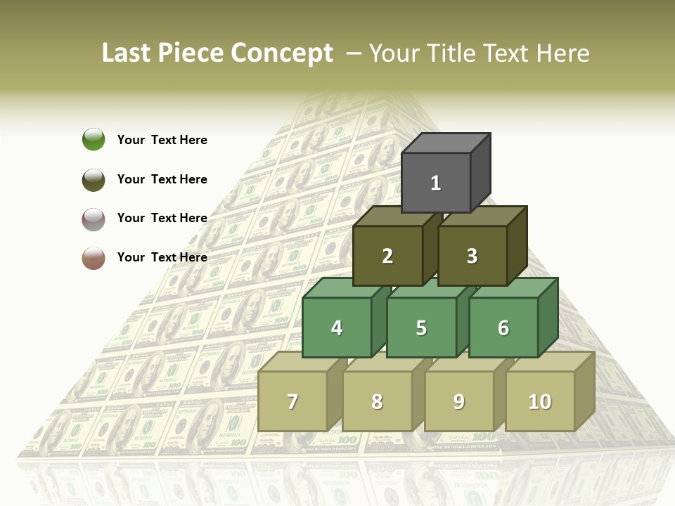 Symbol Financial Strength PowerPoint Template