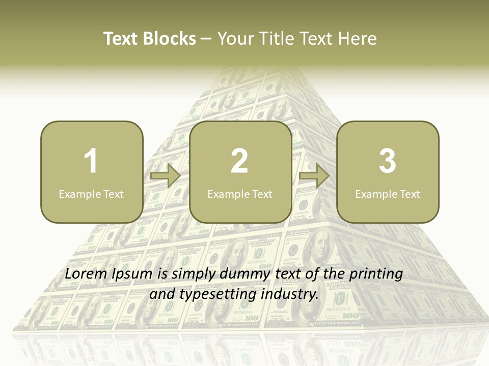 Symbol Financial Strength PowerPoint Template
