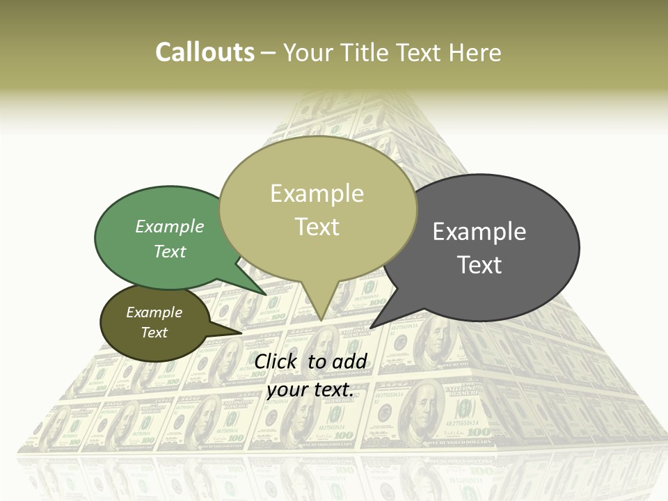 Symbol Financial Strength PowerPoint Template