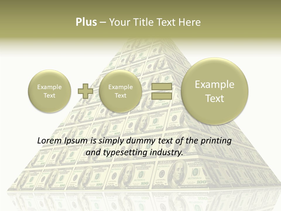 Symbol Financial Strength PowerPoint Template