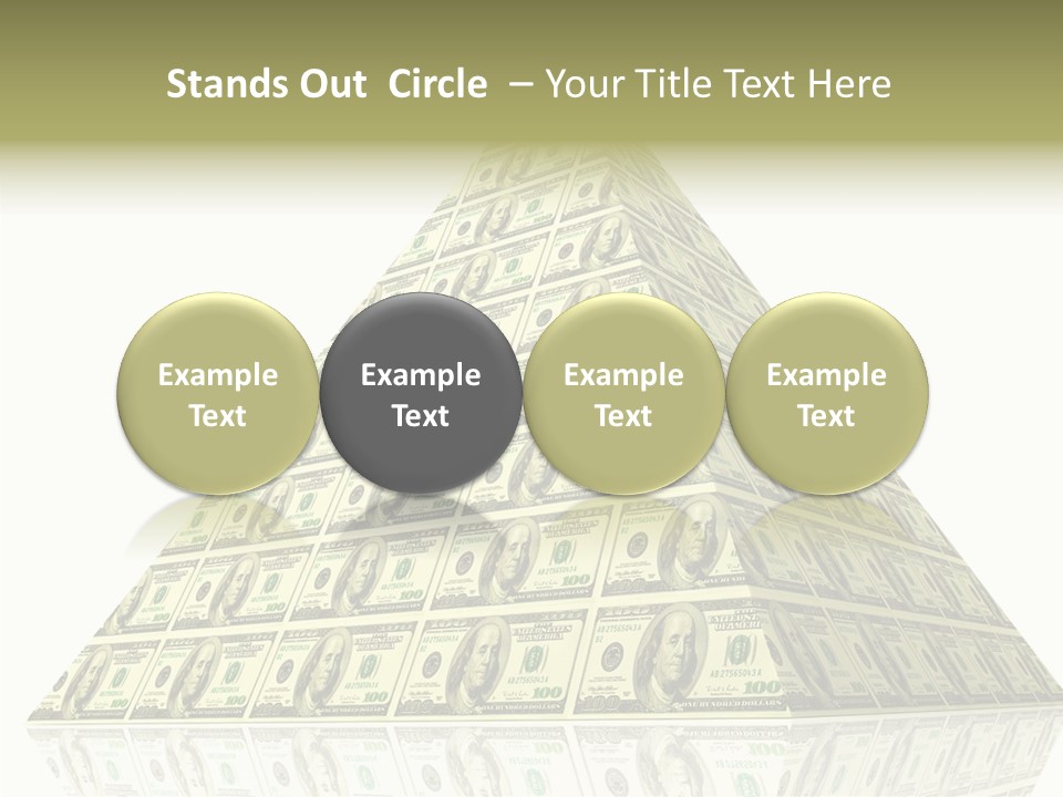 Symbol Financial Strength PowerPoint Template