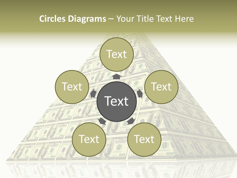 Symbol Financial Strength PowerPoint Template