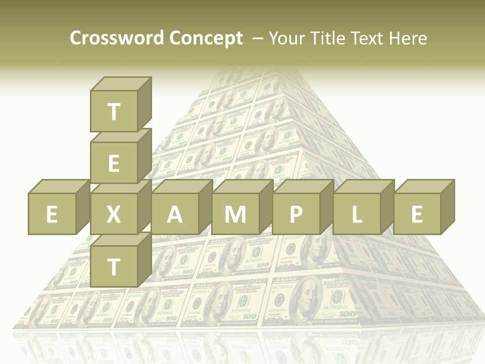 Symbol Financial Strength PowerPoint Template