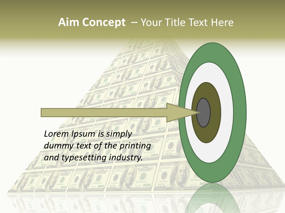 Symbol Financial Strength PowerPoint Template