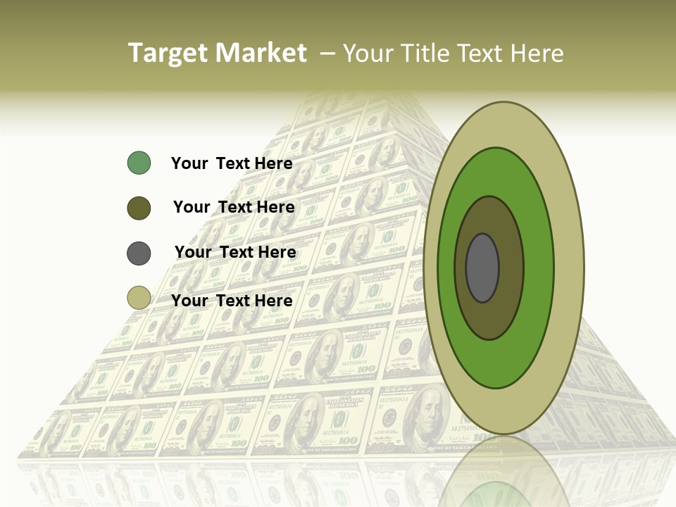 Symbol Financial Strength PowerPoint Template