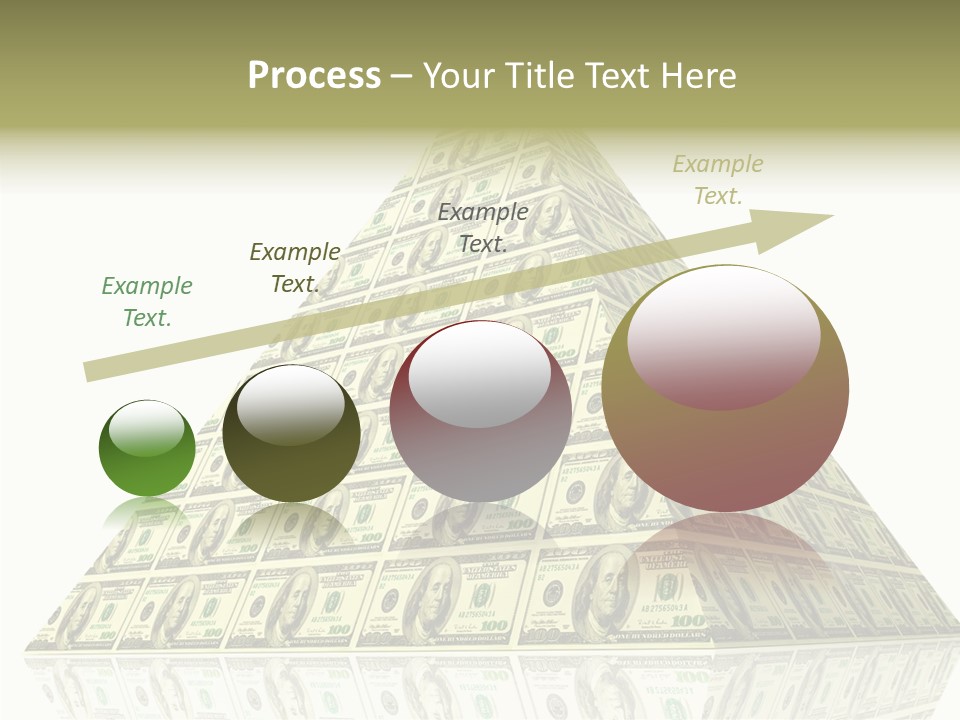 Symbol Financial Strength PowerPoint Template
