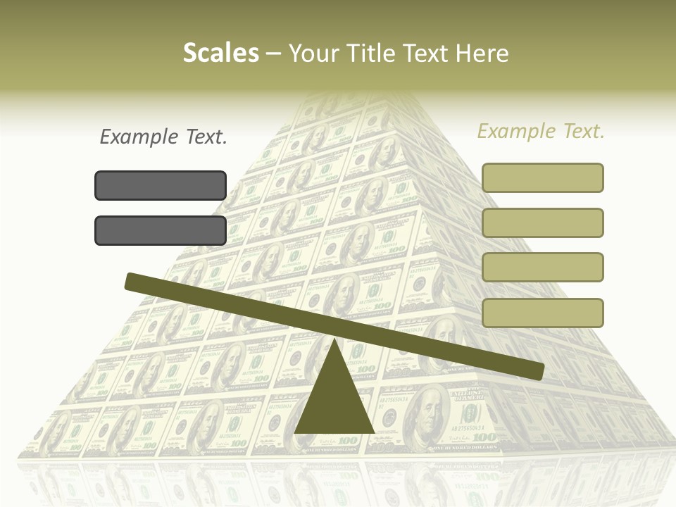 Symbol Financial Strength PowerPoint Template