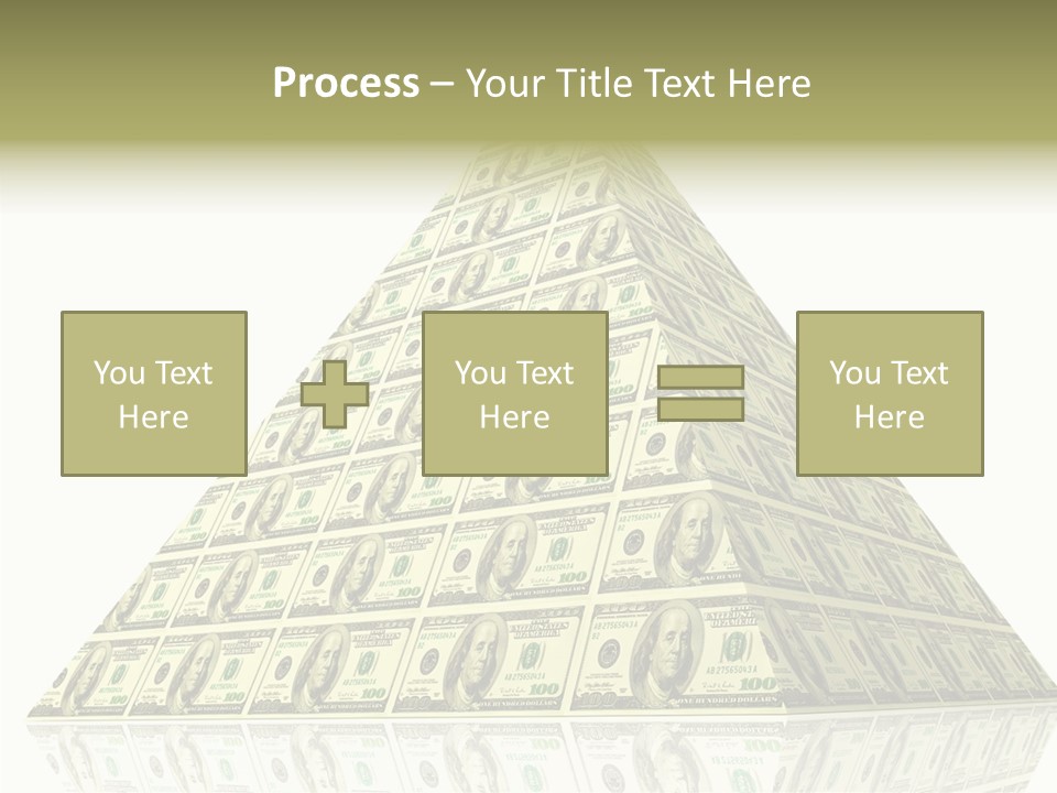 Symbol Financial Strength PowerPoint Template