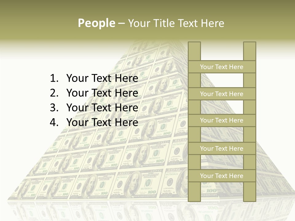 Symbol Financial Strength PowerPoint Template