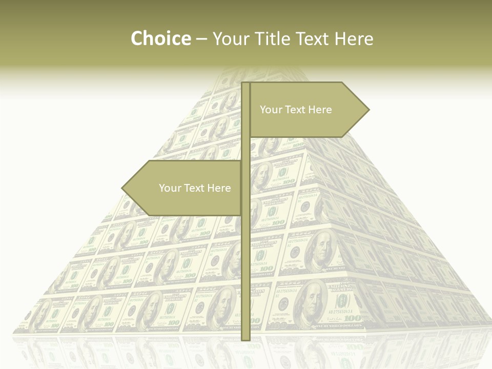 Symbol Financial Strength PowerPoint Template