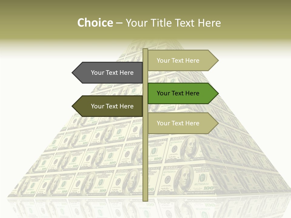 Symbol Financial Strength PowerPoint Template