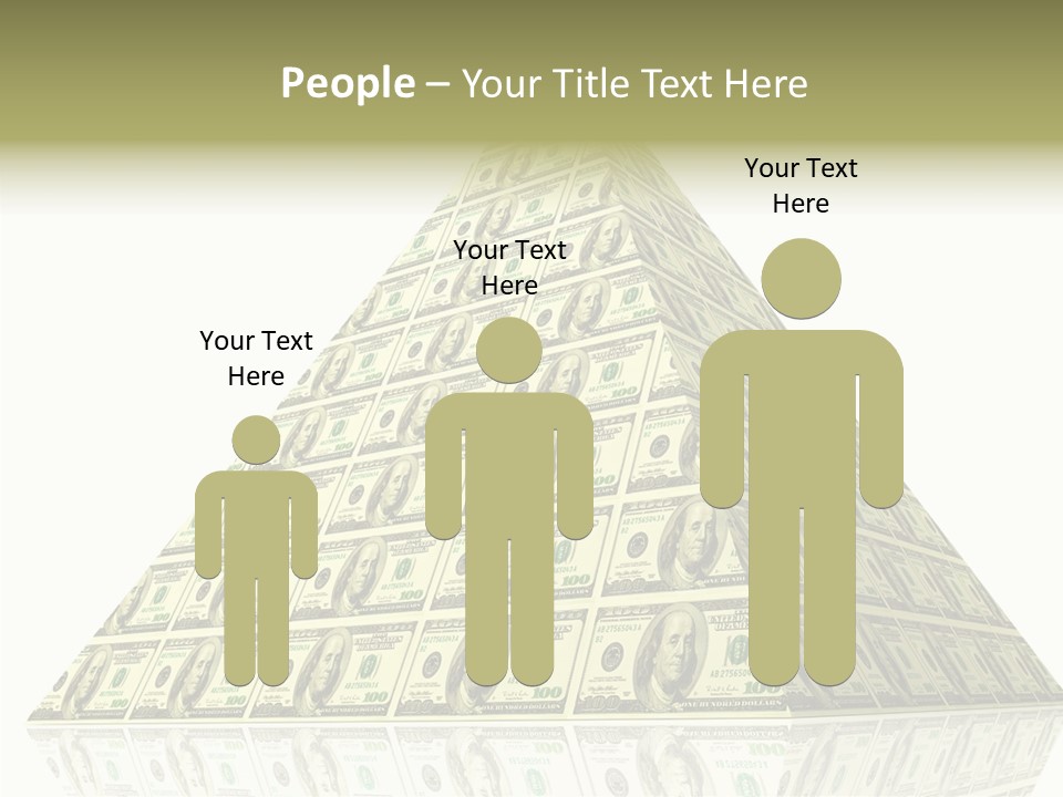 Symbol Financial Strength PowerPoint Template
