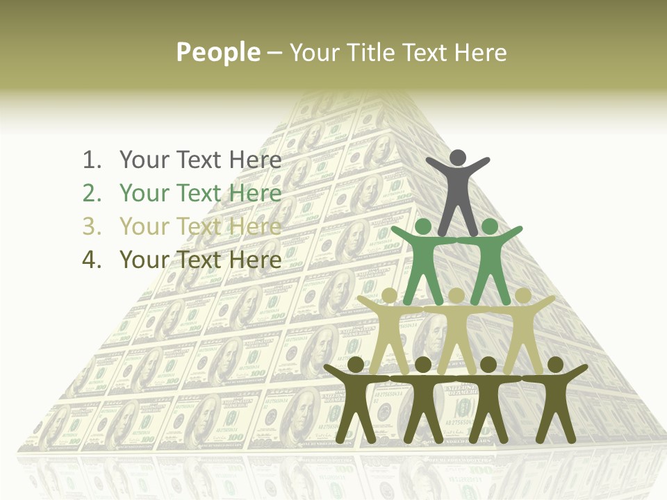 Symbol Financial Strength PowerPoint Template