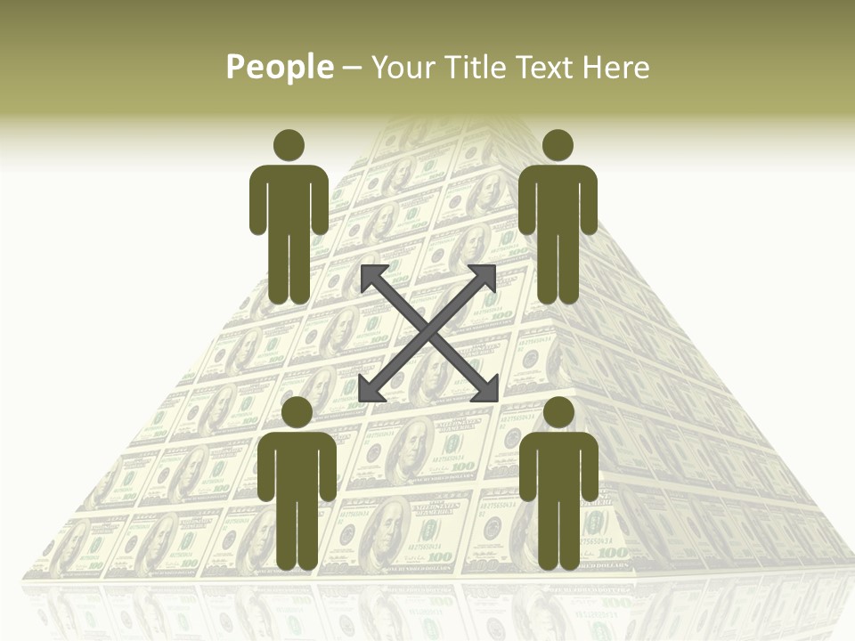 Symbol Financial Strength PowerPoint Template