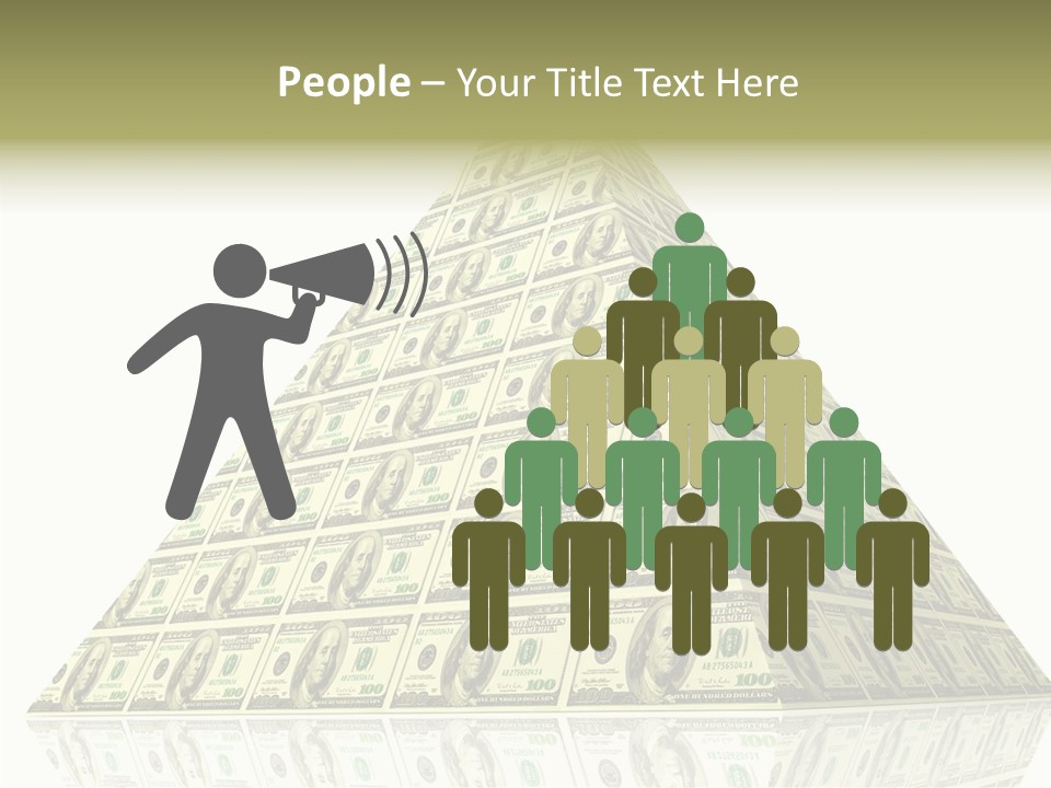 Symbol Financial Strength PowerPoint Template