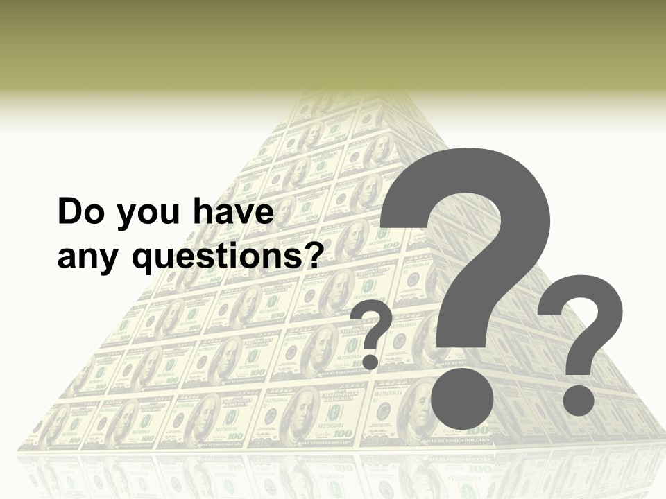 Symbol Financial Strength PowerPoint Template