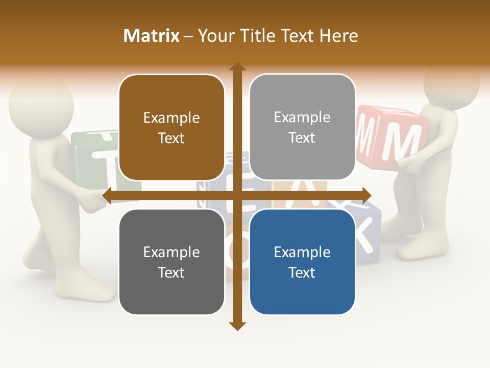 Label Character Solution PowerPoint Template