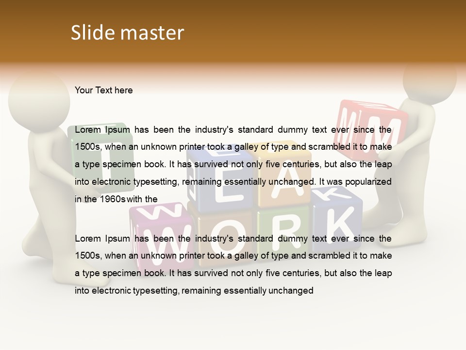 Label Character Solution PowerPoint Template