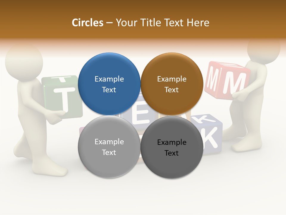 Label Character Solution PowerPoint Template