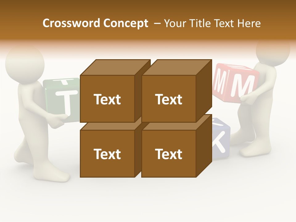Label Character Solution PowerPoint Template