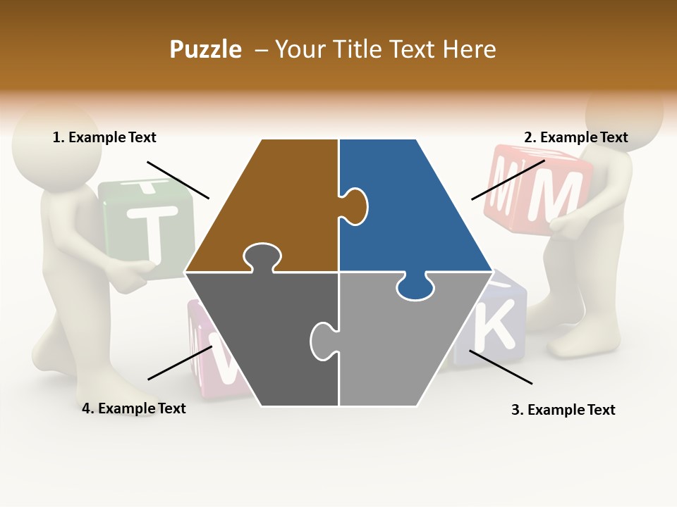 Label Character Solution PowerPoint Template