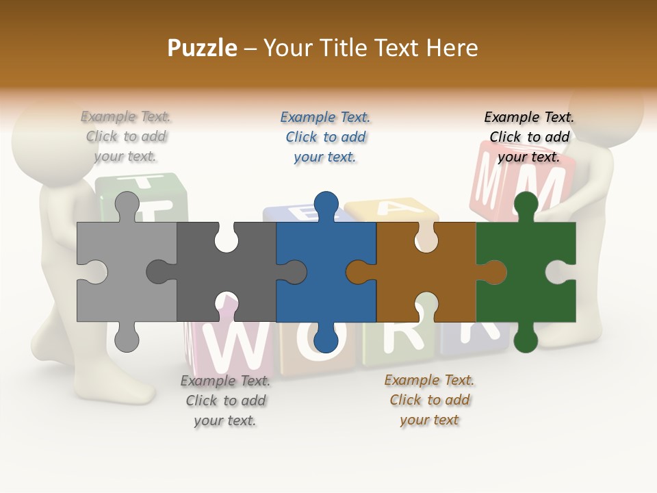 Label Character Solution PowerPoint Template