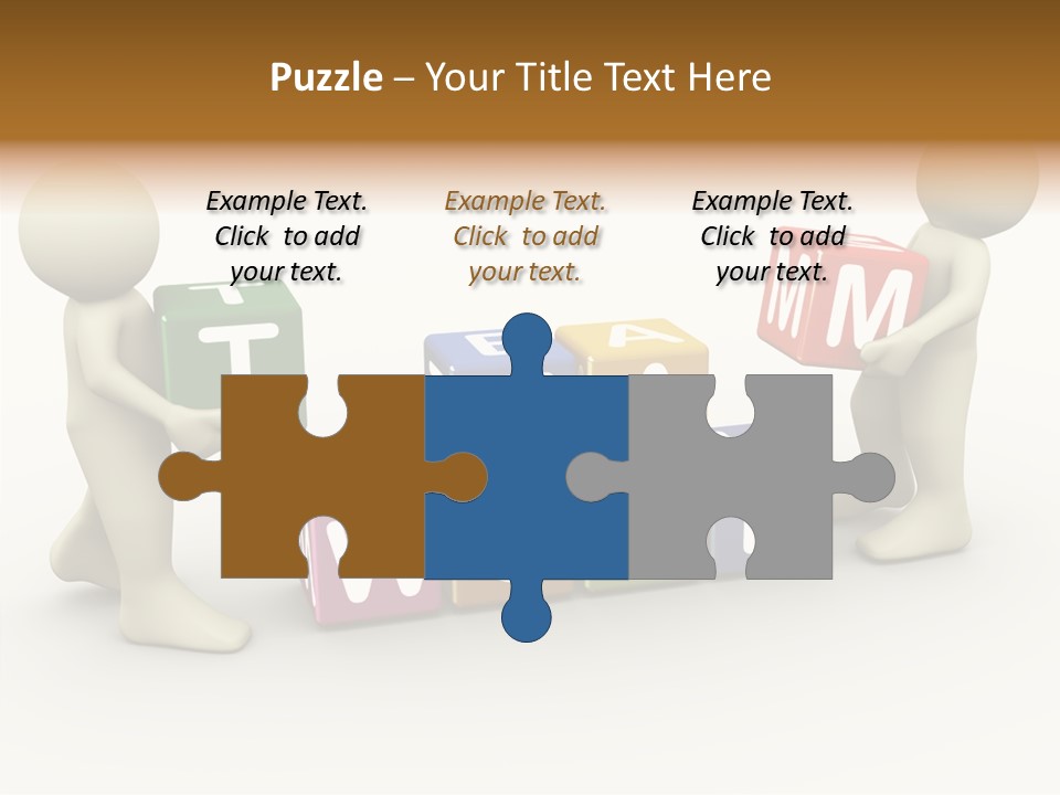 Label Character Solution PowerPoint Template