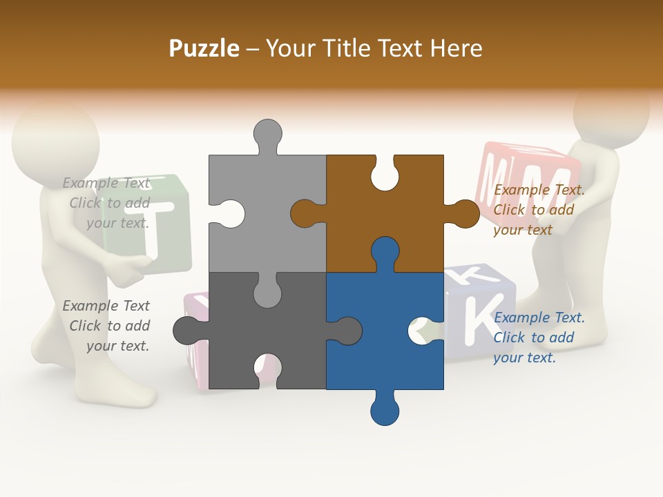 Label Character Solution PowerPoint Template