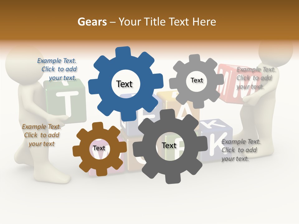 Label Character Solution PowerPoint Template