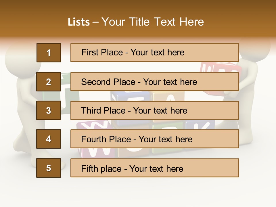 Label Character Solution PowerPoint Template